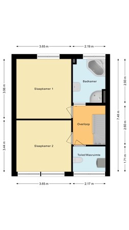 Floorplan - Hollandshof 31, 2411 KC Bodegraven